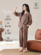 Pajamas for Women, Summer Woven Pure Cotton, Three-Quarter Sleeves, Eight-Quarter Pants, Middle-Aged Mothers, Sweet, Retro, High-End Home Wear