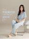 Summer Modal Pajamas for Women, Short-Sleeved and Long-Pants, Solid Color, Simple Style, with Chest Pads, All-In-One Home Wear Set