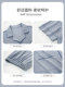 Pure Cotton Pajamas for Men, Summer Short-Sleeved Long Pants, Thin Style, Large Size, Can Be Worn Outside, High-End Home Wear Three-Piece Set