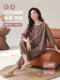 Pajamas for Women, Summer Woven Pure Cotton, Three-Quarter Sleeves, Eight-Quarter Pants, Middle-Aged Mothers, Sweet, Retro, High-End Home Wear