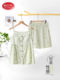 Pajamas with Breast Pads for Women, Summer Pure Cotton Thin Sleeveless Suspender Shorts Set, Fashionable and High-End Summer Home Wear