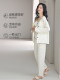 Pajamas with Breast Pads for Women, Spring and Autumn, Ice Silk 2026 New Style, Long-Sleeved Suspenders, Sweet and Pure Style, Home Wear Three-Piece Set