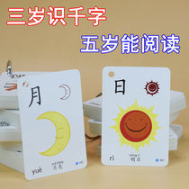 Literacy card kindergarten 0-3-6 years old preschool children Enlightenment early education Recognition Card look at the picture literacy card