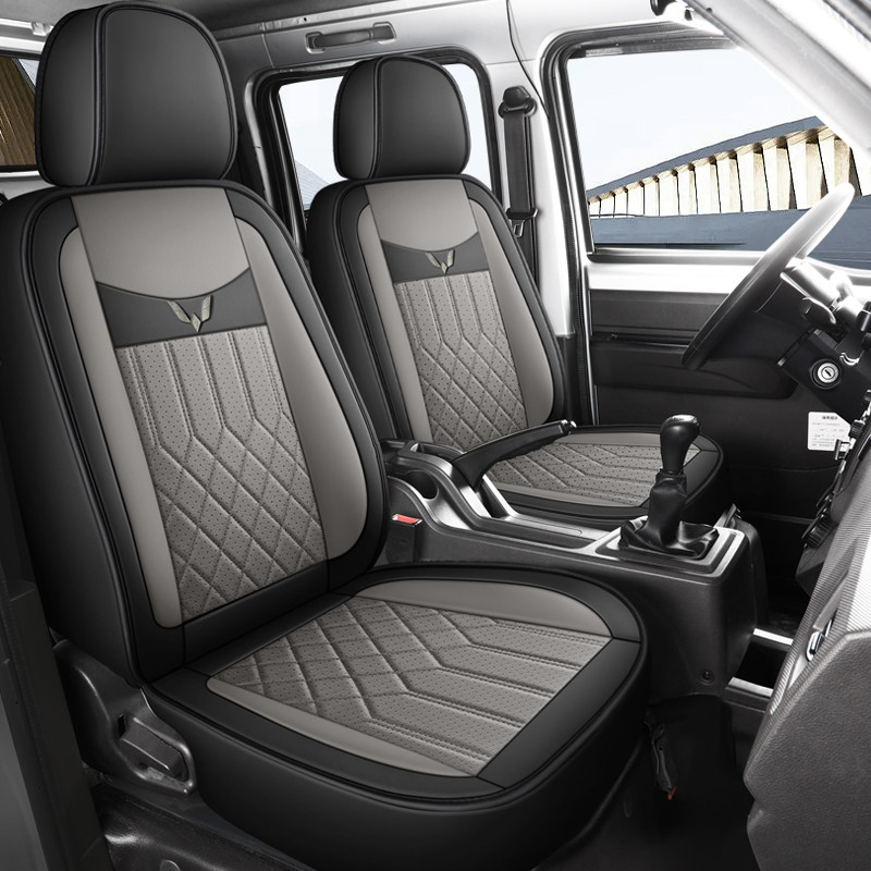 Чехол для сиденья Wuling Rongguang new card двухрядный чехол для сиденья small card, однорядный чехол из специальной перфорированной дышащей кожи nappa, все включено, чехол для сиденья four seasons