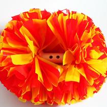 New type of steel wire thickened solid middle double-headed cheerleading flower ball cheerleader hand flower games performance props