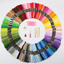 Cross stitch thread 100 colors 6 strands 8 meters embroidery thread embroidery thread branch thread handmade DIY thread accessories set