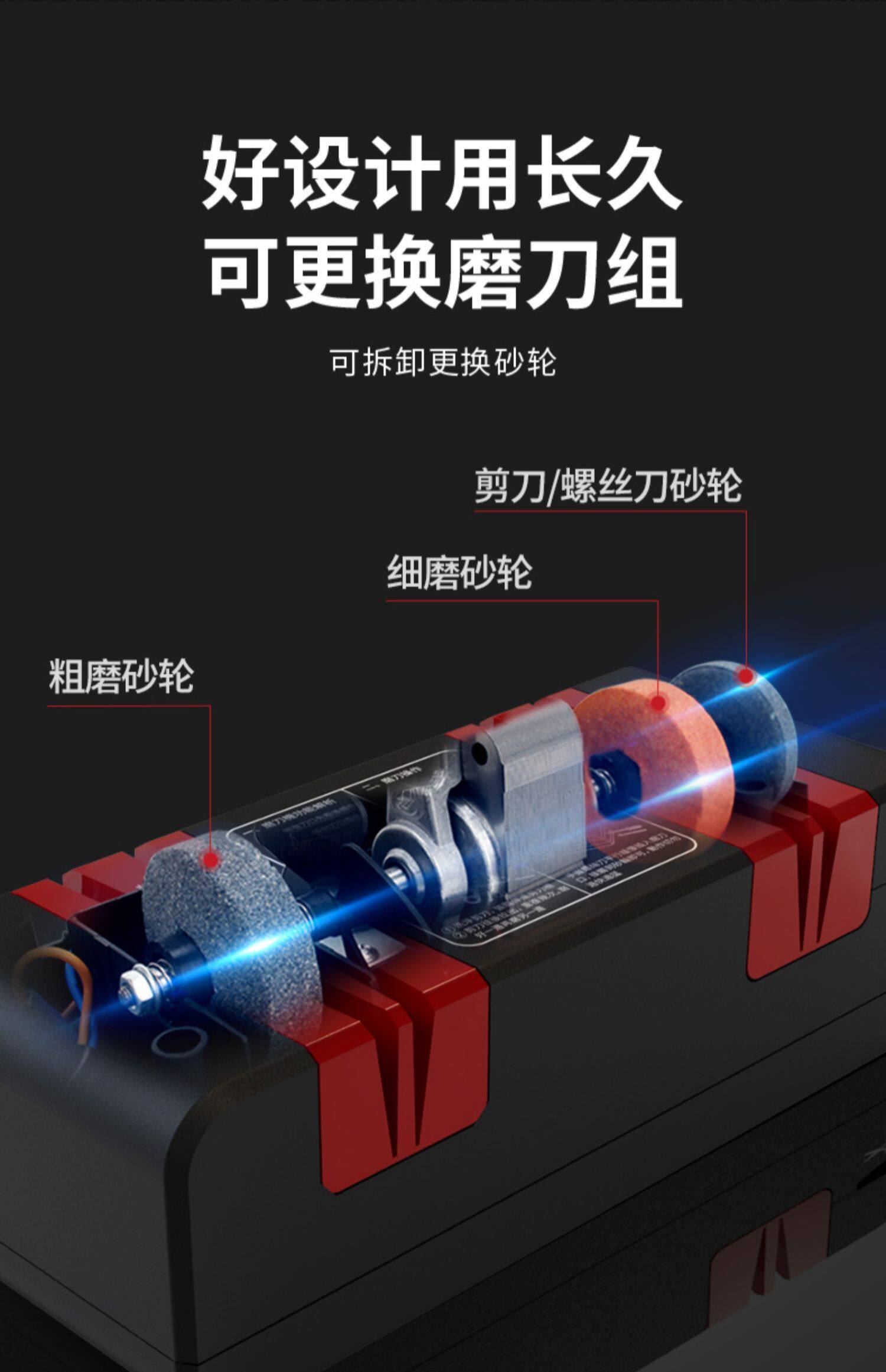 Точилка 电动磨刀器多功能神器高精度德国磨刀石家用快速小型全自动磨刀机