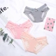 ~ [3 gói] quần lót nữ ren cạp thấp sexy nóng trong suốt liền mạch cotton siêu mỏng nhanh khô - Áo ngực cho con bú / Quần lót / Quần chăm sóc trước sinh