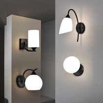 Nordic wall lamp American simple modern living room background wall light personality creative balcony aisle bedroom bedside wall lamp