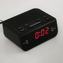 2021 Modern Compact Digital Alarm Clock FM Radio with Dual