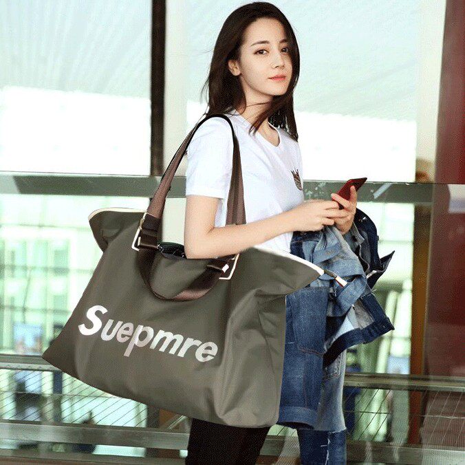 Tide brand fashion all-match net red travel bag women's handbag short-distance lightweight fitness bag travel large-capacity luggage bag