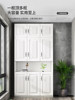 Balcony Cabinet, Storage Cabinet, Sun-Proof, Wall-Mounted, Large-Capacity High Cabinet, Storage Cabinet, Modern Simple Solid Wood Bay Window Storage Cabinet