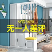 Door entrance cabinet Shoe cabinet One-piece household door European-style storage cabinet Living room modern simple screen partition cabinet