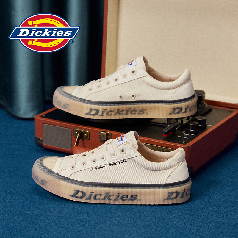 Dickies Canvas Shoes Man 2022 New Tide 100 Hitch Plate Shoes Spring Breathable Casual Low Helps Little White Men Shoes