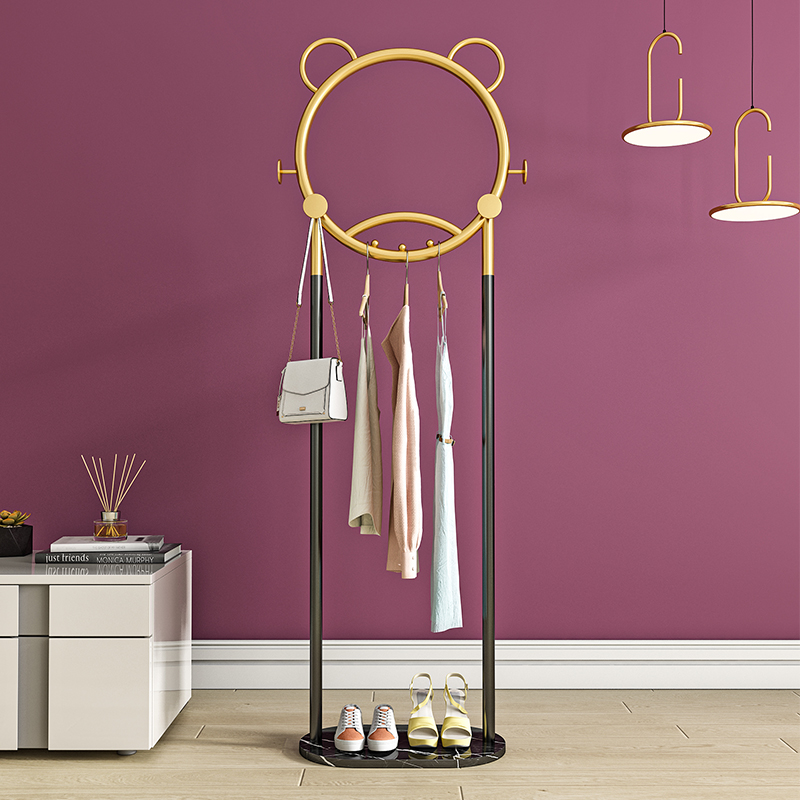 Coat rack Nordic minimalist modern floor bedroom household storage clothes rack rack light luxury net red clothes rack