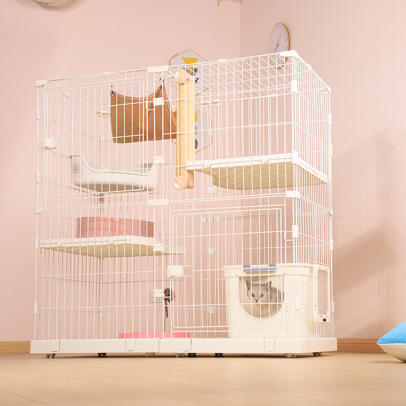 Free combination cat cage home indoor can be DIY large space cat nest villa pet housekeeper pet large rabbit cage