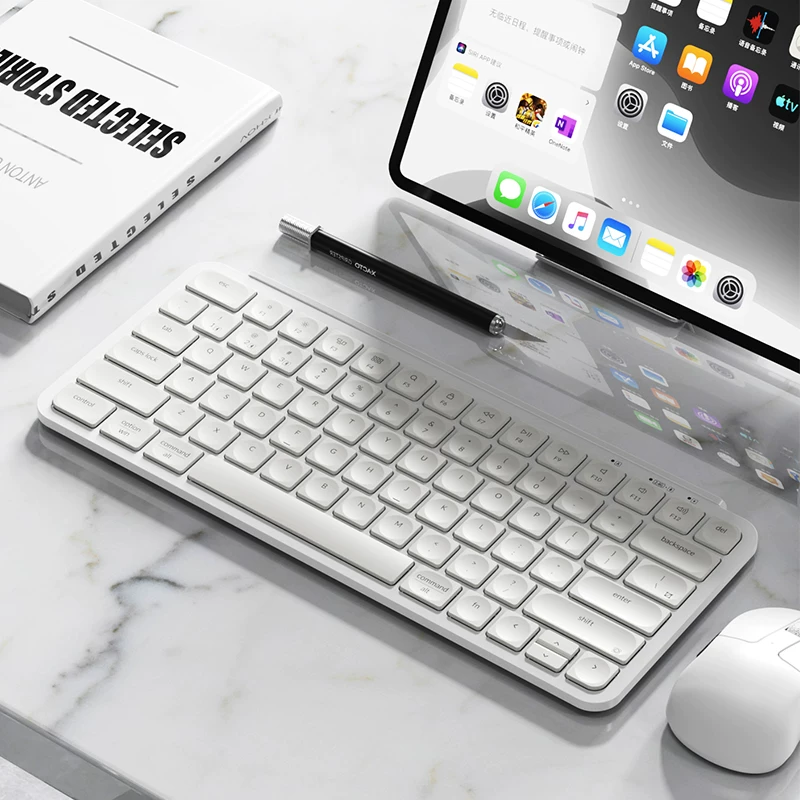Беспроводная линейка Keychron B1Pro, три режима, совместимая Apple 𬞟фрукты Mac Android ноутбук планшет клавиатура 2.4G ультратонкая офис