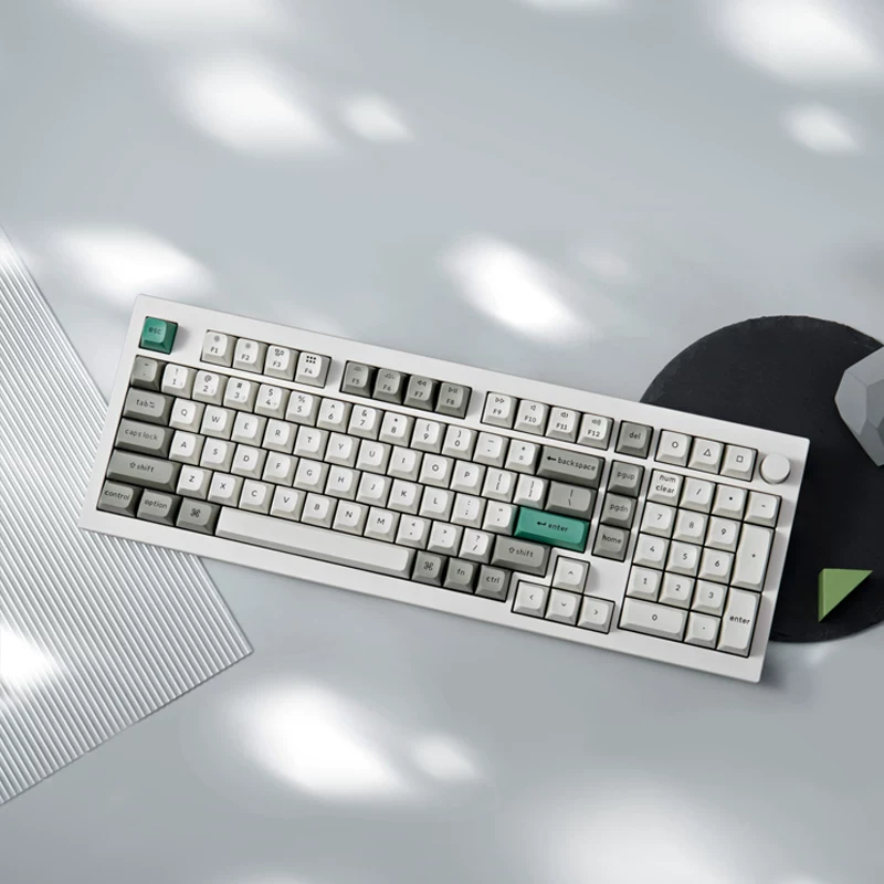 Keychron Q5MAX трёхрежимная Bluetooth беспроводная механическая клавиатура 102 клавиши 2U0 боковая гравировка Гаскет алюминий