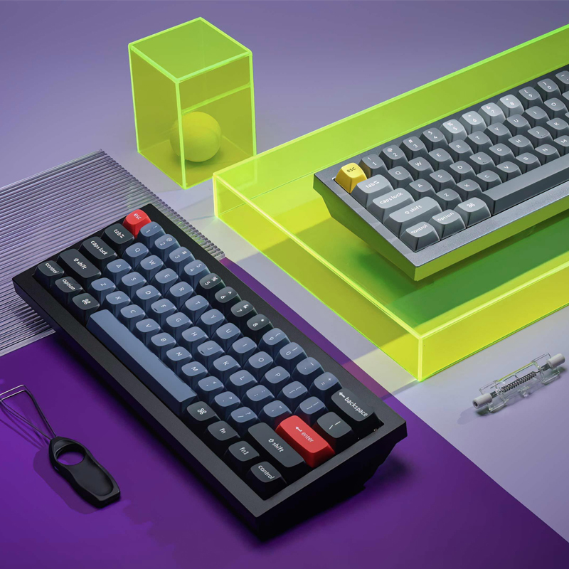 Keychron Q4 Customized Gasket Mechanical Keyboard 60-Key Via/Rgb Anodized Aluminum Case Keyboard for Girls