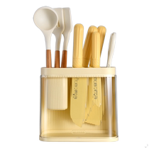 Suning new water fruit knife home upscale sharp kitchen knife cutting board two-in-one cutter suit official 1249