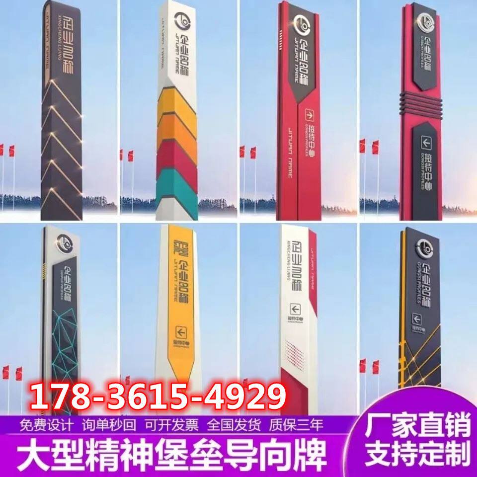 School points to logo Outdoor Parking Lot Road Signs Upright Spirit Fortress Scenic Area Park Signs Campus Guide