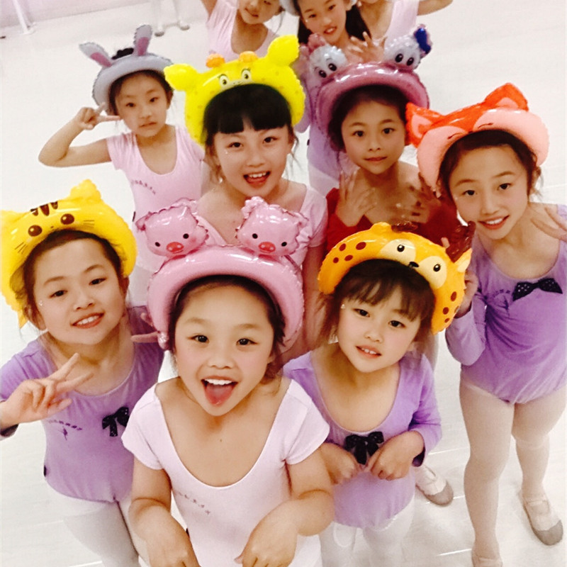 Net red headdress Children's cartoon balloon hair headband Net red hair card birthday party micro-commercial push event small gift