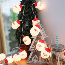 Christmas decorations Santa Claus Snowman head 3m battery light string Christmas Tree decoration pendant scene arrangement