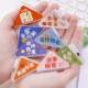 Creative inspirational text triangle clip student pp sticky notes clip acrylic file anti-roll clip test paper storage edges D2