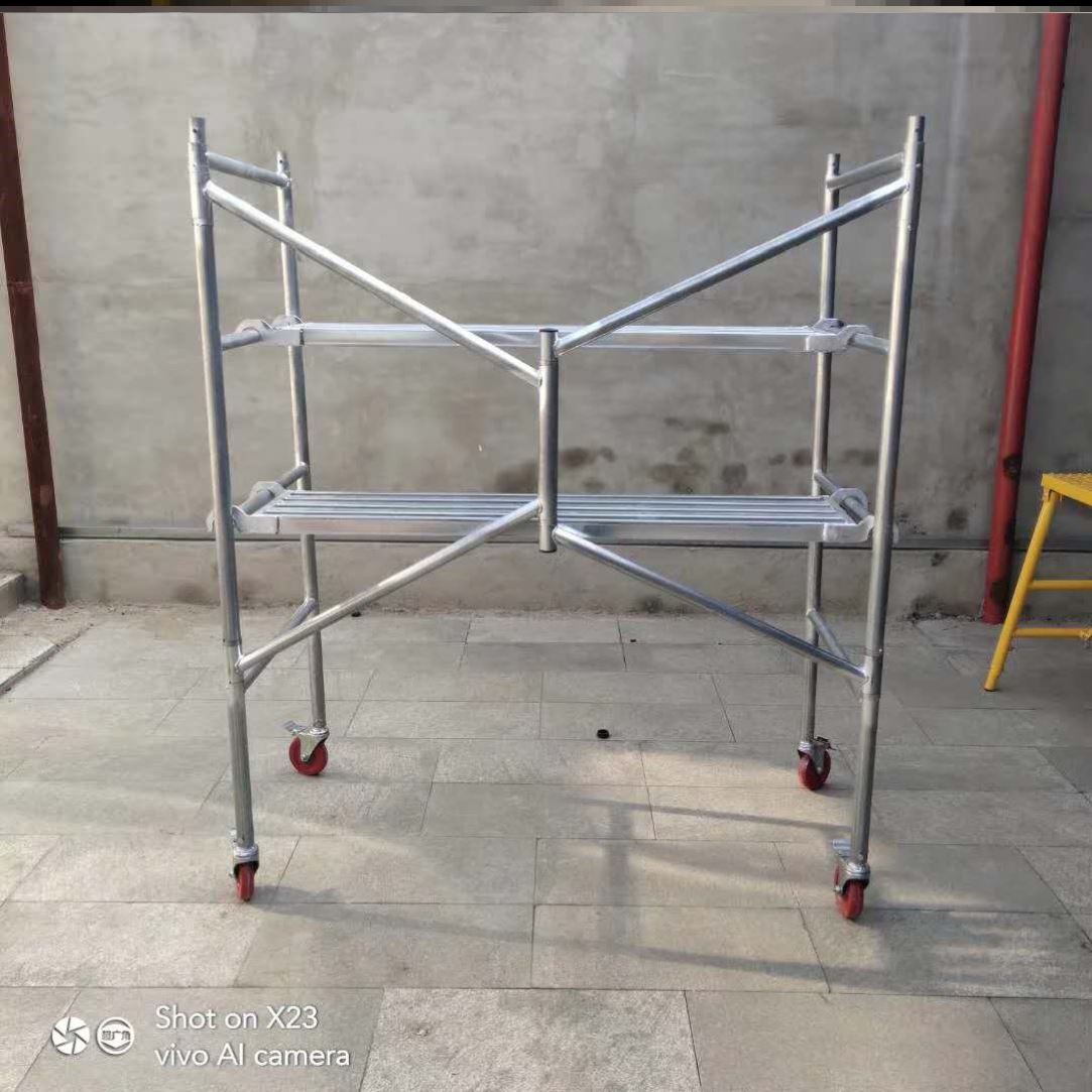 Fuyuan folding climbing scaffold Four-bar scaffold Movable flatbed truck Shaped scaffold folding horse stool 9