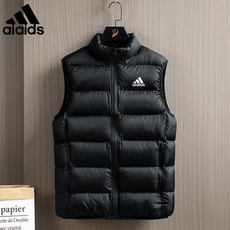 Ole Cotton Vest for Men, Autumn and Winter Trendy Warm Thickened Stand-Up Collar Sleeveless Vest Sports Jacket