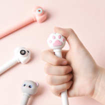 Creative Decompression Neutralpen Cute Styling Camera Pen Soundable Lightening Learning To Vent Black Pen Round Pearl Water Pen