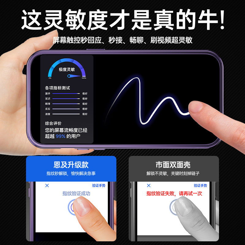 Apple 16Promax All-Inclusive Magnetic Wireless Charging Mobile Phone Case 15Pro New Model iPhone 13 Lens Protection 12 Anti-Fall Magsafe Cooling 14Plus Men and Women Creative Glass Electric Film-Free