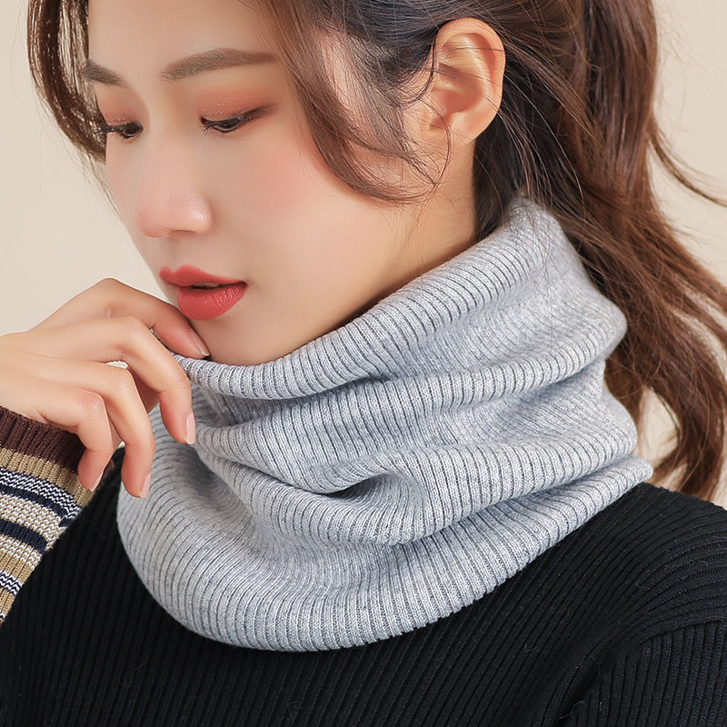Knitted around neck female winter Han edition of cervical vertebral neck and neck cord swinging neck and multi-functional sleeve warm scarf