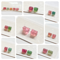 ZzのTourmaline Handmade Shop~Collection of Tourmaline DIY Handmade Accessories Pattern Bucket Beads Loose Beads Double-Headed Lotus