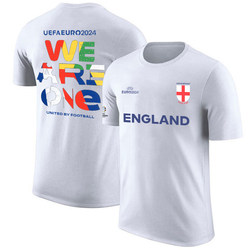 2025 European Cup England National Team Support T-Shirt Three Lions Fans Support Clothing Football Uniform Short Sleeve