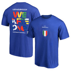 2025 European Cup Champion Italian National Team Cheering T-Shirt Fan Cheering Clothes Football Uniform Ball Short Sleeves