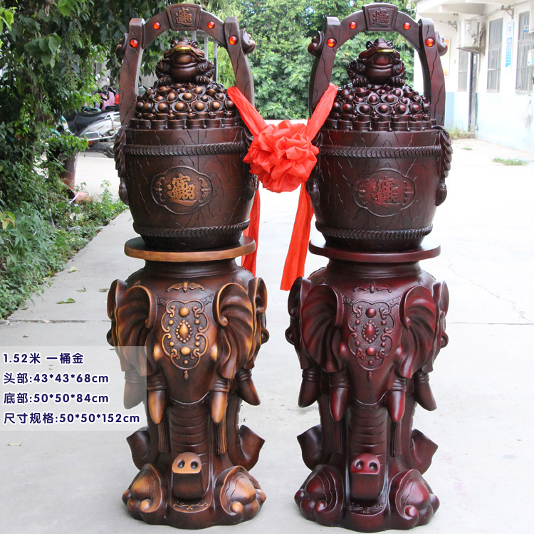 Cash-in-money swing a bucket of gold Poly Basin Auspicious Golden Toad Money Storage Money Pot Home Xuanguan Living-room Adornment Open Gift-Taobao
