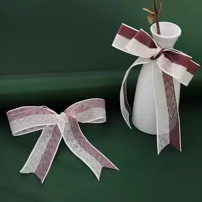 2 5CM bow flower packaging ribbon moon half bend yarn ribbon bouquet packaging snow yarn ribbon flower flower art