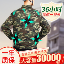Summer cooling air conditioning clothing mens clothes with fans electric welders charging refrigeration construction site labor insurance work clothes