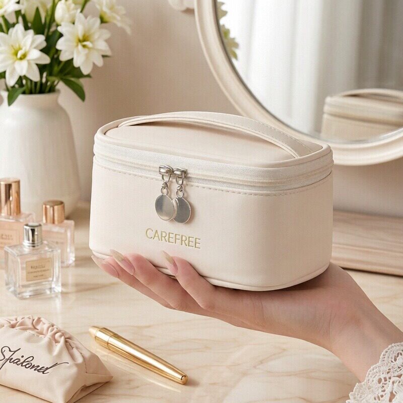 Air-Cushioned Lipstick Storage Bag, Small Size, High-End, Portable Mini Makeup Bag for Outings, Exquisite On-The-Go Makeup Touch-Up Box