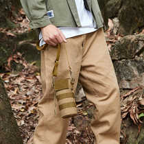 Tactical Kettle Bag Multifunction Hanging Jug Inclined Cross Kettle Bag Outdoor Water Glass Cover Portable Climbing Bike Water Bottle Cup Bag