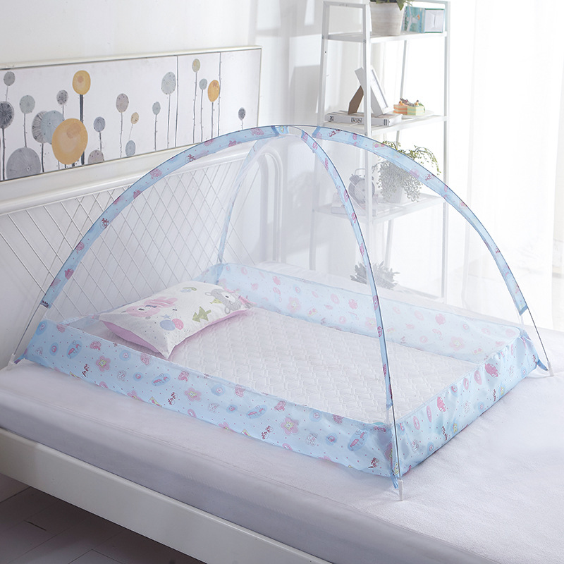 Children's mosquito net bottomless foldable magic without installing Mongolia baby cot mask safe anti-wrestling mosquitoes