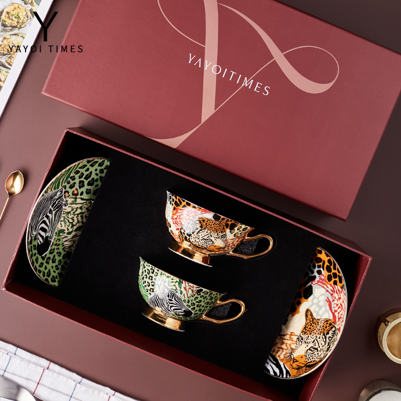 Misheng Age """"National Luxury Holidays"" Coffee Cup Gift Box European Style Small Luxurious Exquisite Afternoon Tea Tea Set