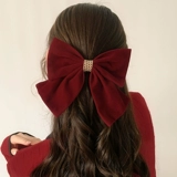 Ретро красная заколка для волос с бантиком, аксессуар для волос, элитные шпильки для волос, коллекция 2022