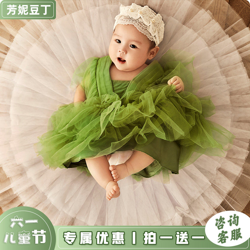 (Xiaobao package) Fang Nou Ding children's photography year 100 days photos of the baby photos full of photos