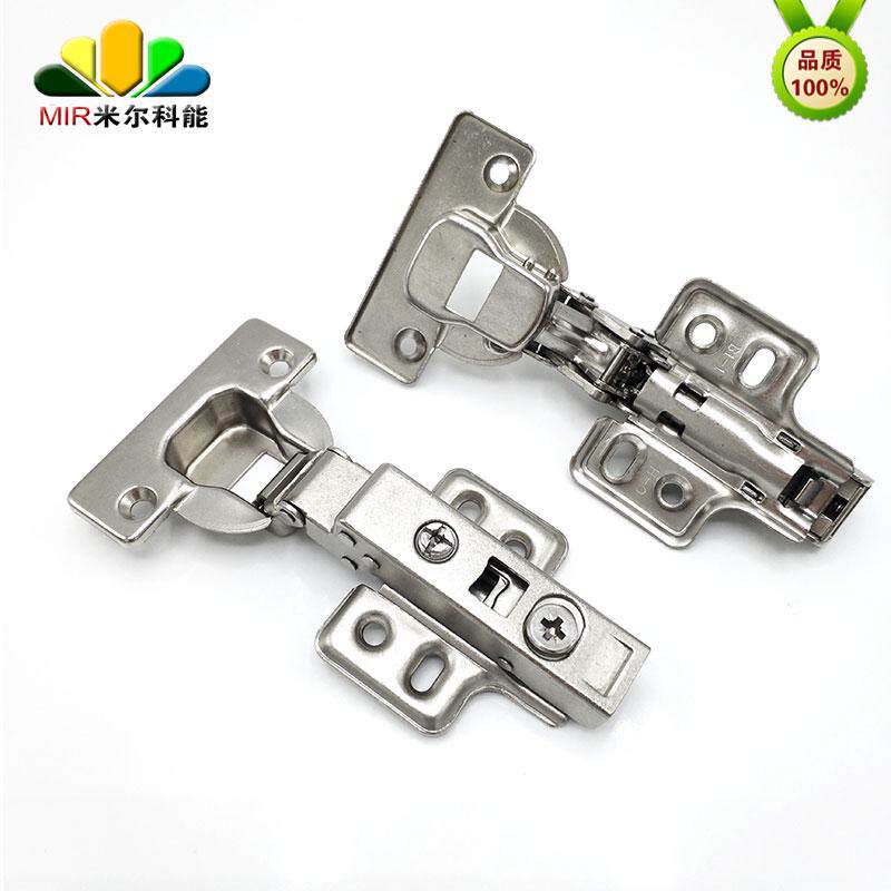 Furniture accessories 35 cups open pore full cover pressing sideboard thick 25-30mm thick plate cupboard door smoke bucket hinged hinge-Taobao