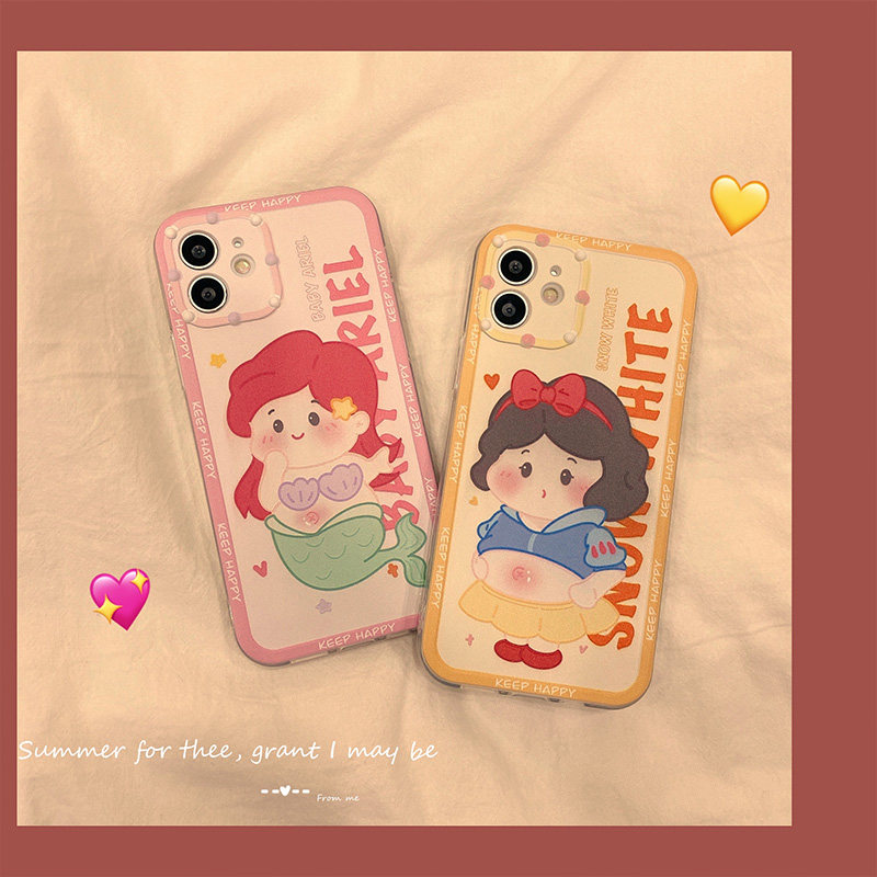Cute super cute Princess applies Apple 13 12Pro Max mobile phone protection shell iphone11 X XS XR silicone 8plus female section 7p anti-fall xs