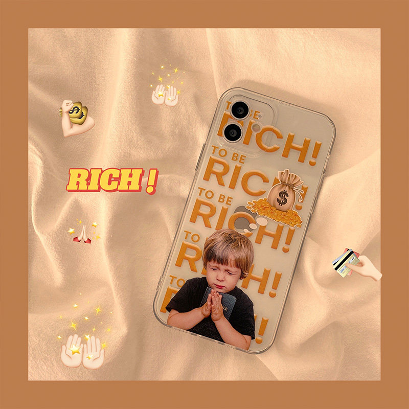 rich cute boy applies apple 13 12Pro Max mobile phone protection shell iphone11 X XS XR silicone 8plus anti-fall 7p female xs xs