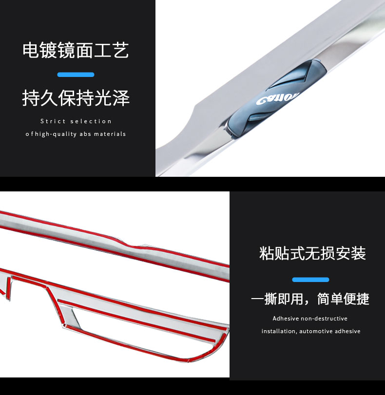 Suitable for 18-23 New 5 Series Models, Trunk Tailgate Trim Strip, 525/530Li Modified Rear Bumper Decorative Bright Strip