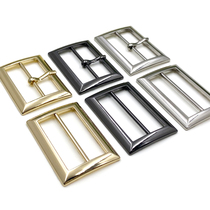 Japanese word buckle Metal three-speed buckle square buckle adjustment luggage accessories Upper decoration Trench coat belt buckle